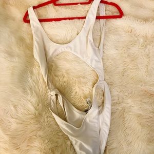 White One Piece Swim Suit